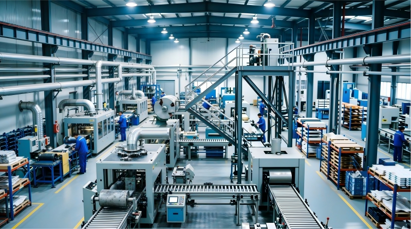 Cross Belt Sorting Line in Distribution Center